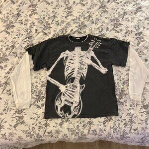 White and Grey T-shirt
